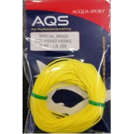 BRAID AQS FOR ASSIST HOOK YELLOW 10MT