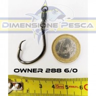 AMO TUBERTINI CIRCLE HOOK 288 CON GIRATORIO 6/0 (2PIEZAS)