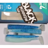 BLACK MINNOW 140MM BLEU GLOW (CODA) 3PIEZAS