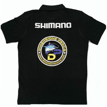 POLO BLACK SHIMANO SIZE XXL