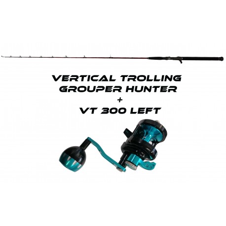 COMBO JIGGING - VERTICAL TROLLING GROUPER HUNTER 400GR + DAIWA BG MQ 8000H